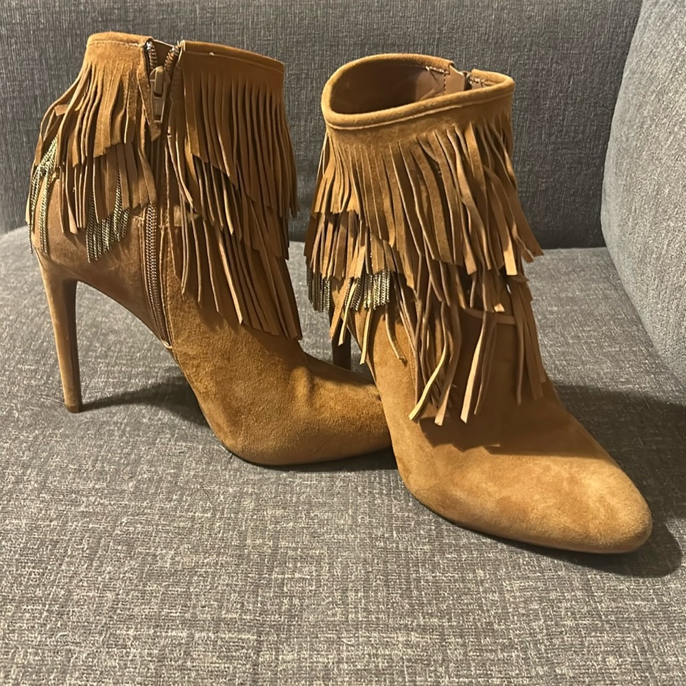 Gianni Bini Fringe Booties